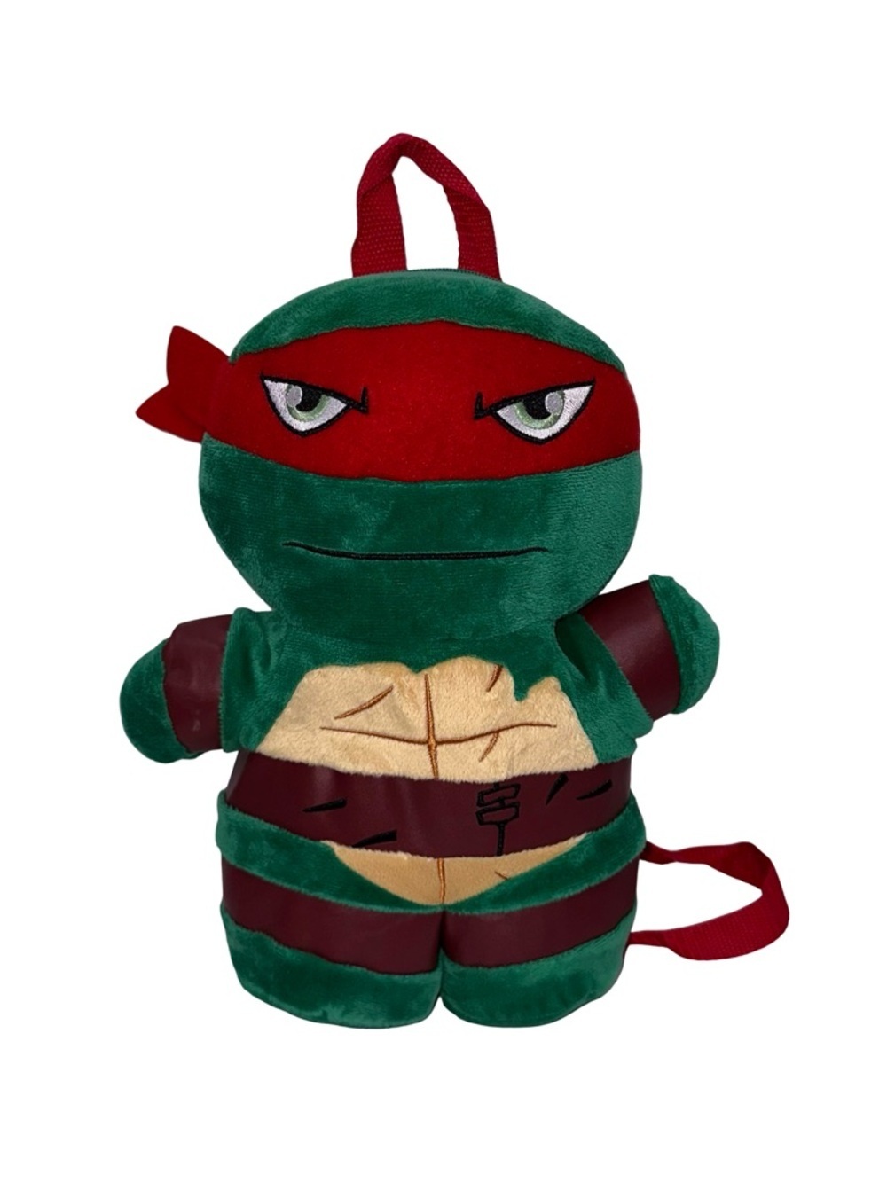 Teenage Mutant Ninja Turtles Raphael Plush Backpack Red Mask TMNT